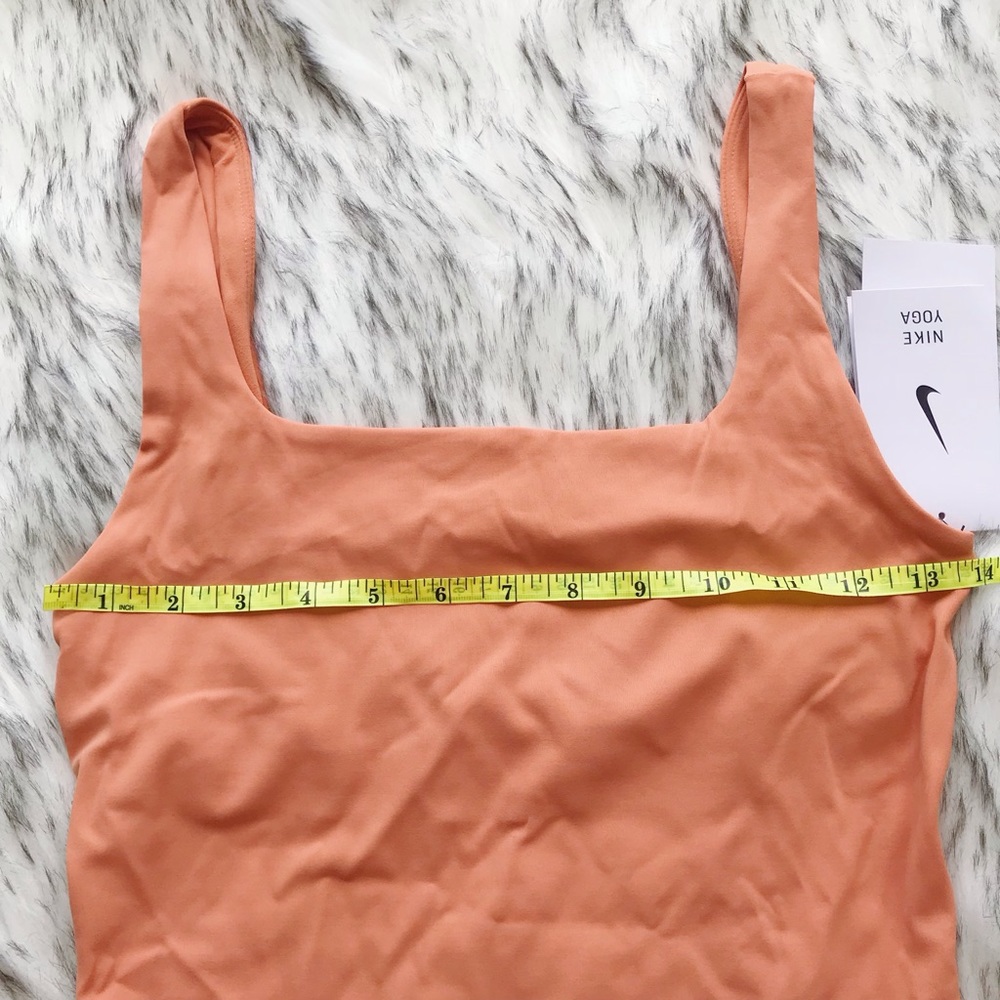 Nike Womens Yoga Luxe Tank Top Light Orange Size XS - Picture 3 of 5